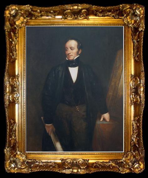 framed  Henry William Pickersgill Portrait of Charles Barry, ta009-2